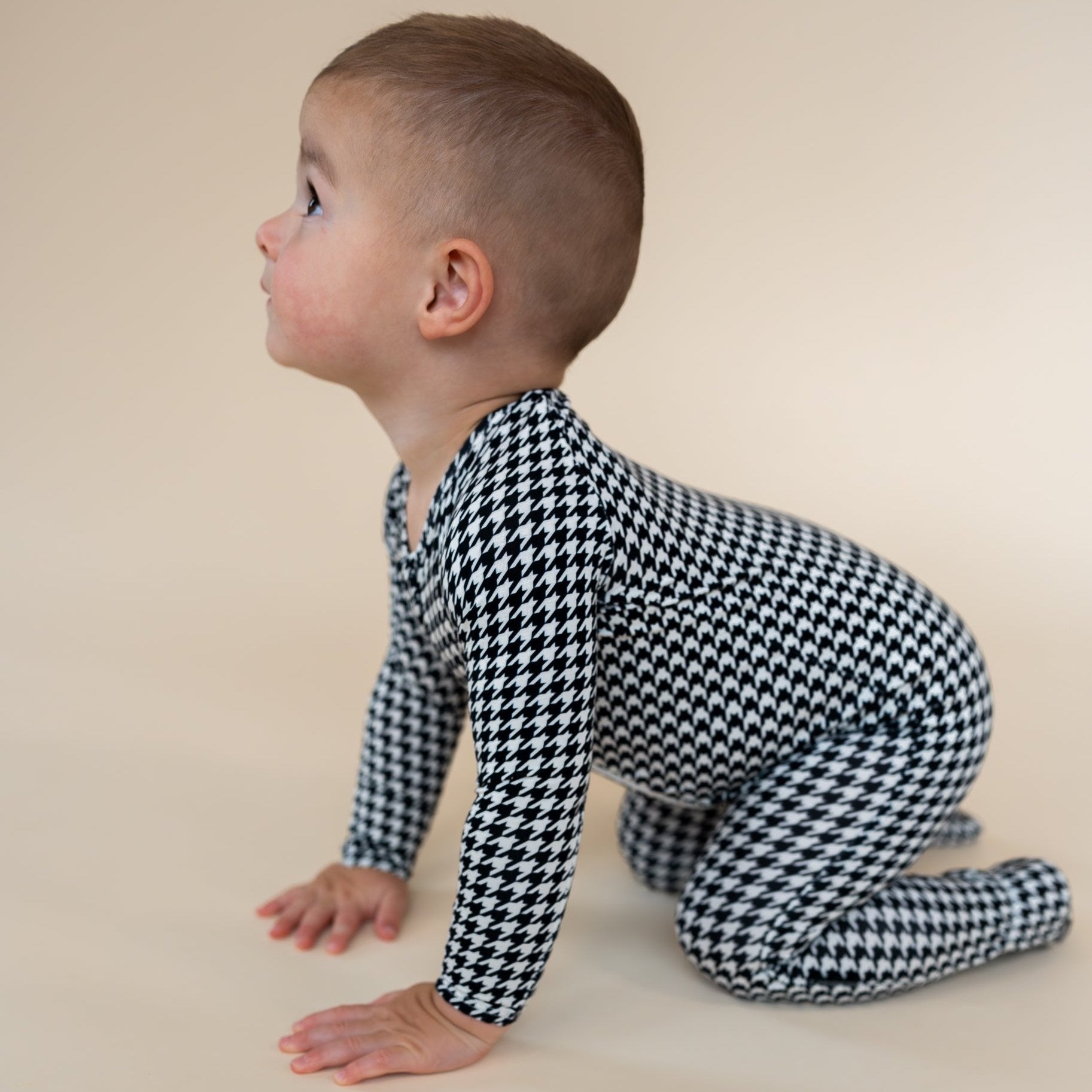 Houndstooth Footed Pajamas