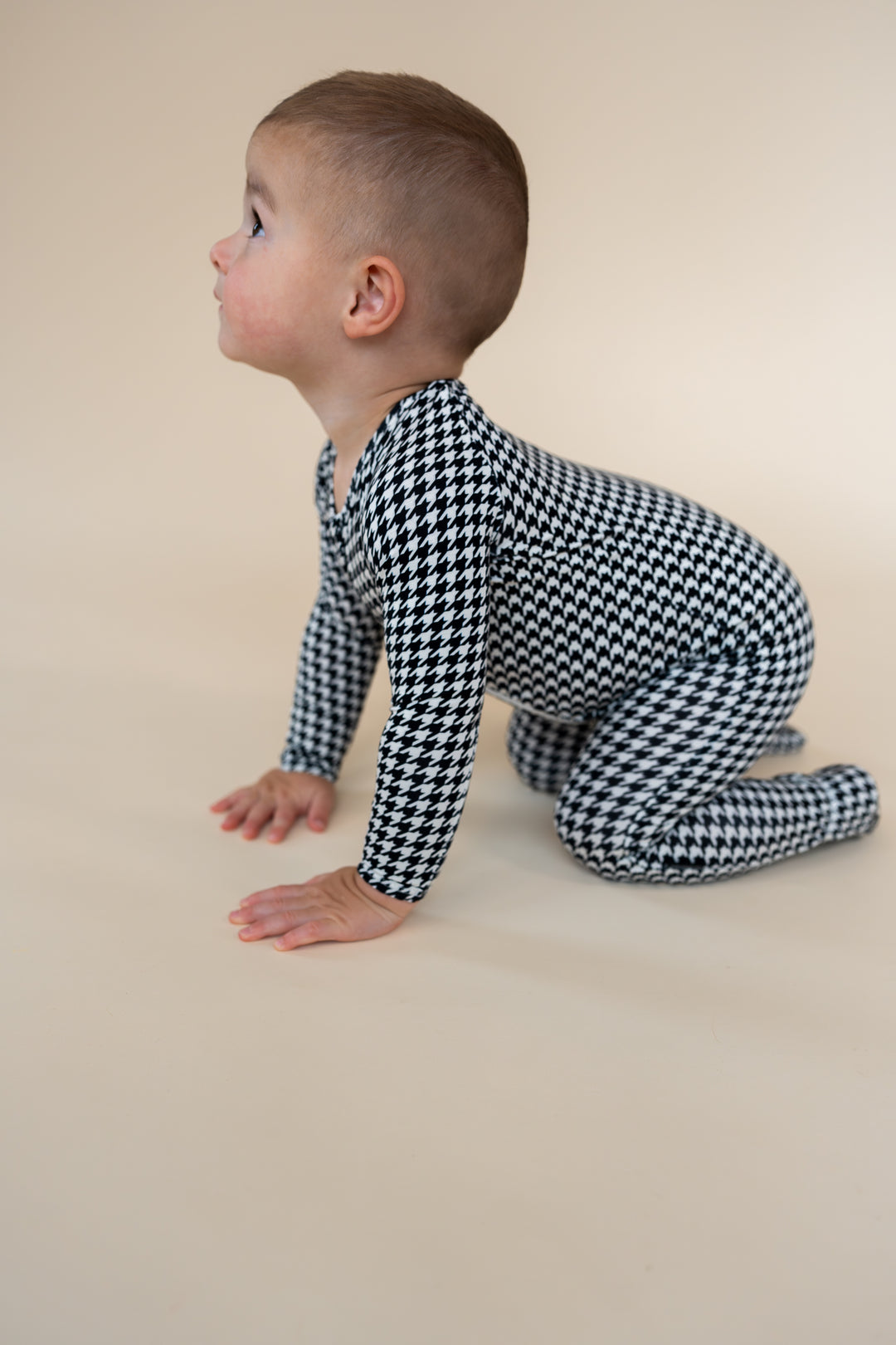 Houndstooth Footed Pajamas