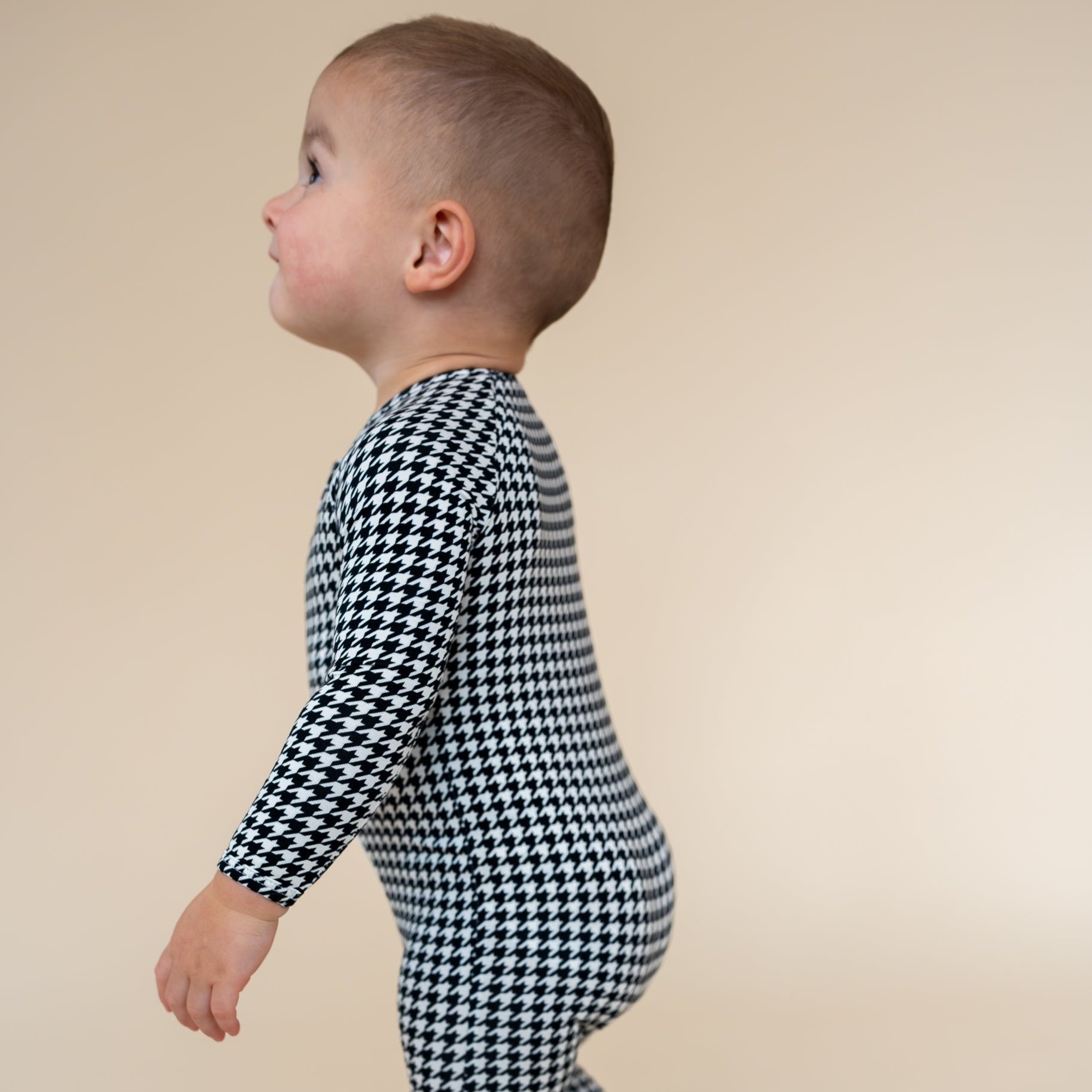 Houndstooth Footed Pajamas