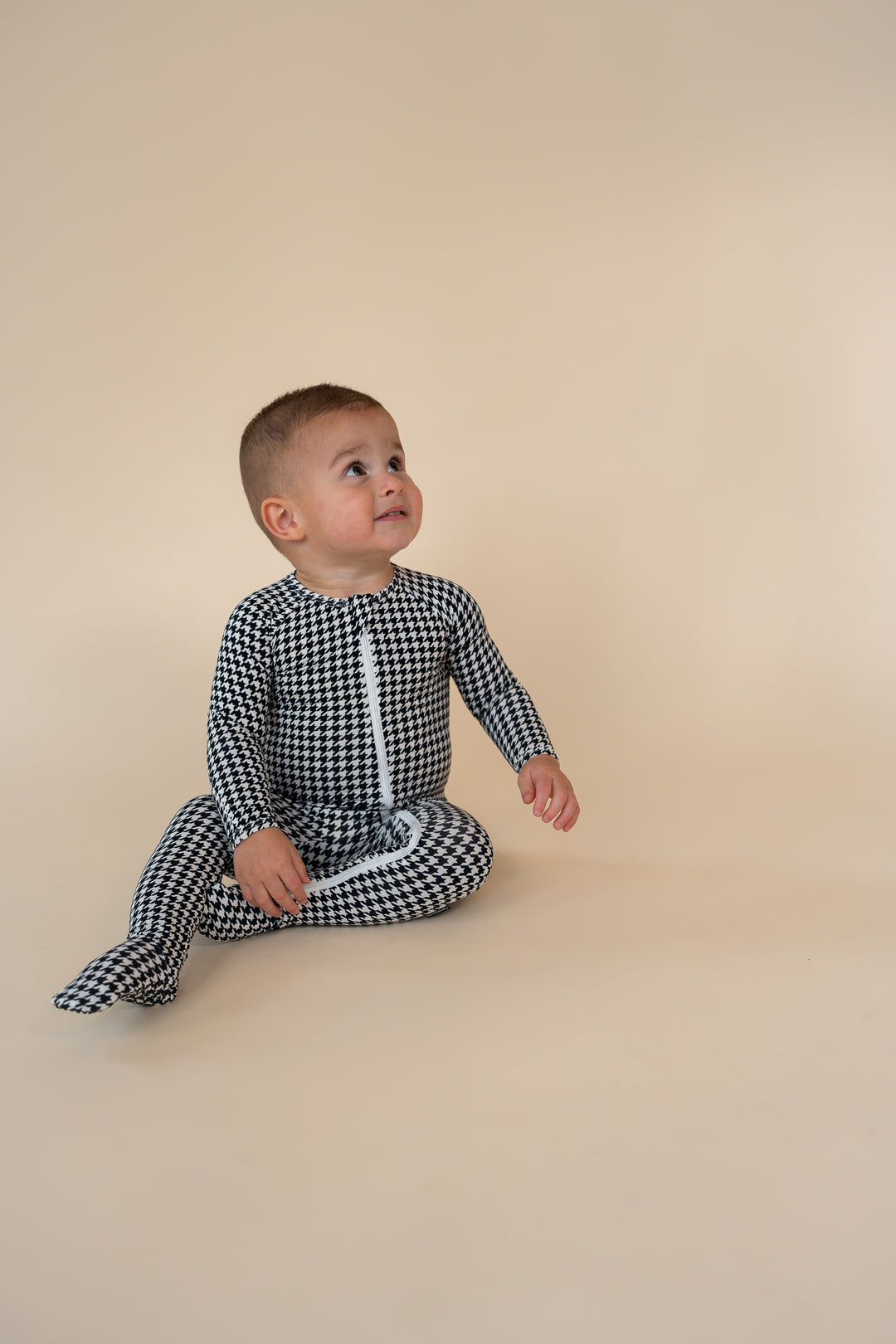 Houndstooth Footed Pajamas