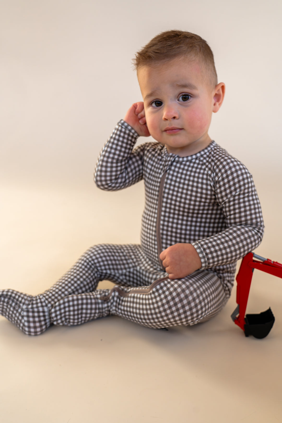 Hazel Gingham Footed Pajamas