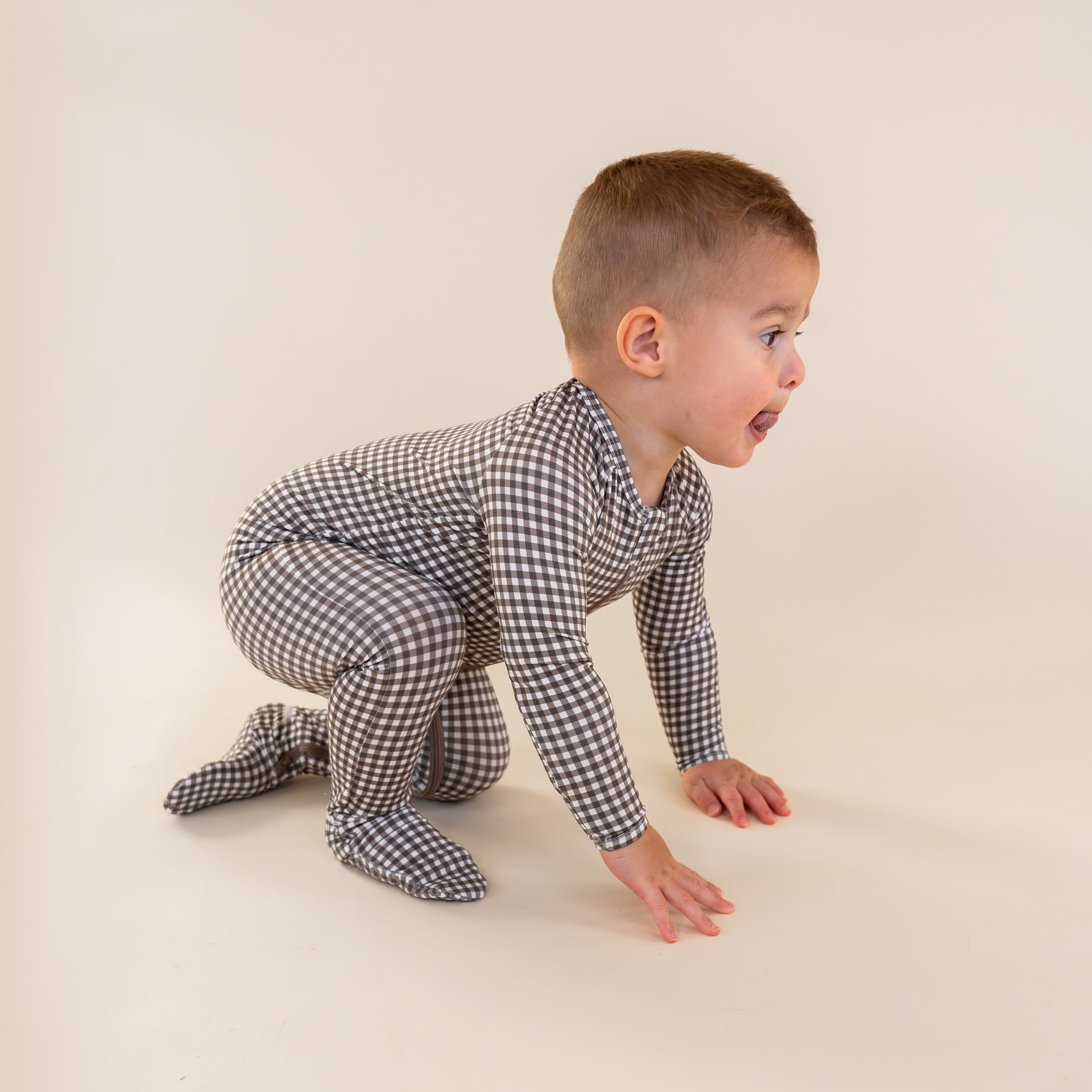 Hazel Gingham Footed Pajamas